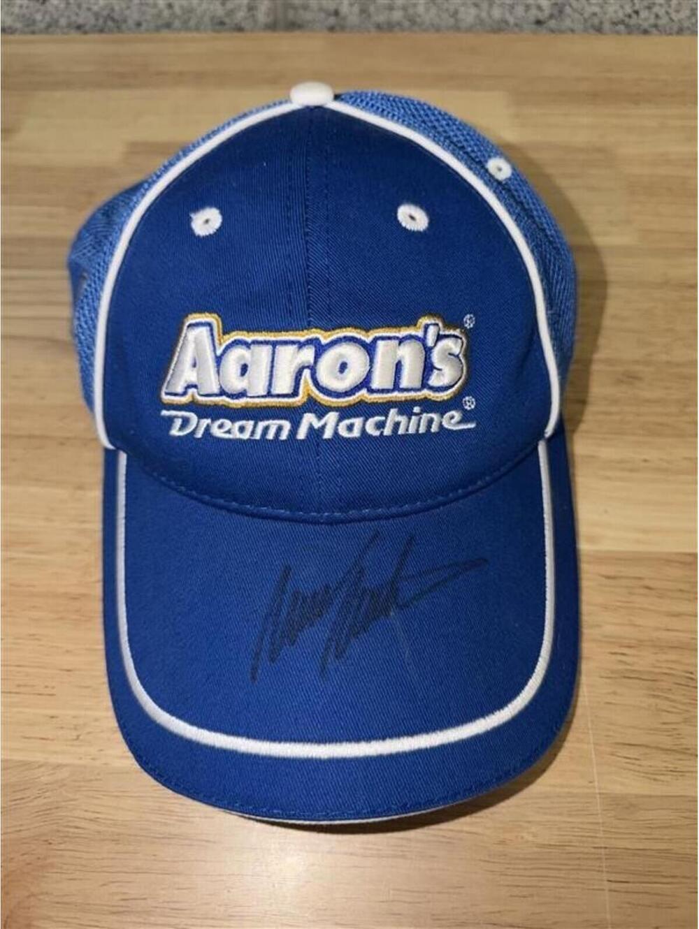 SIGNED. NASCAR. STATEMENT PIECE. This Aaron’s Dream Machine
